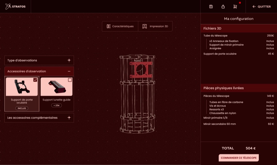Configurateur 3D Stratos
